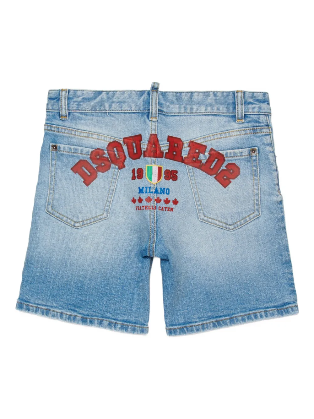  Dsquared2 Kids Zip Denim Shorts - Blue 