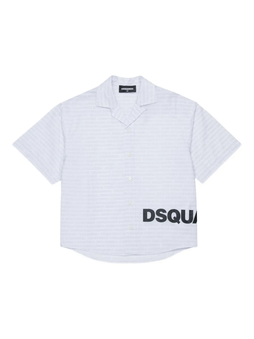 DSQUARED2 KIDS buttoned print shirt - Bianco