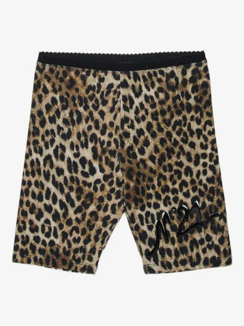 Nº21 Kids Shorts mit Leoparden-Print