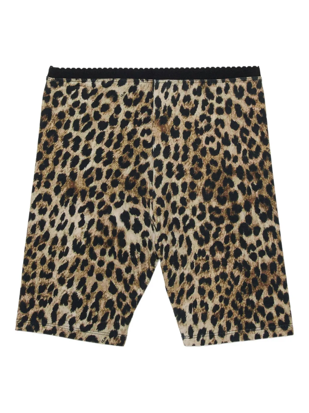 Leopard Print Logo Shorts