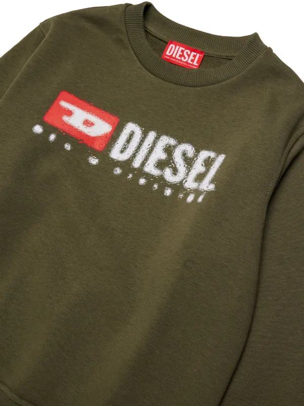 Diesel Kids クルーネックセーター | グリーン | FARFETCH JP