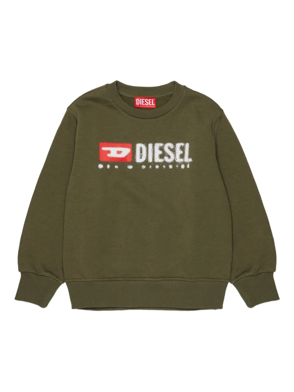 Diesel Kids crew-neck sweater - Verde