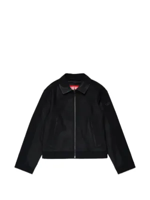 Diesel Kids ロゴ ライダースジャケット | ブラック | FARFETCH JP