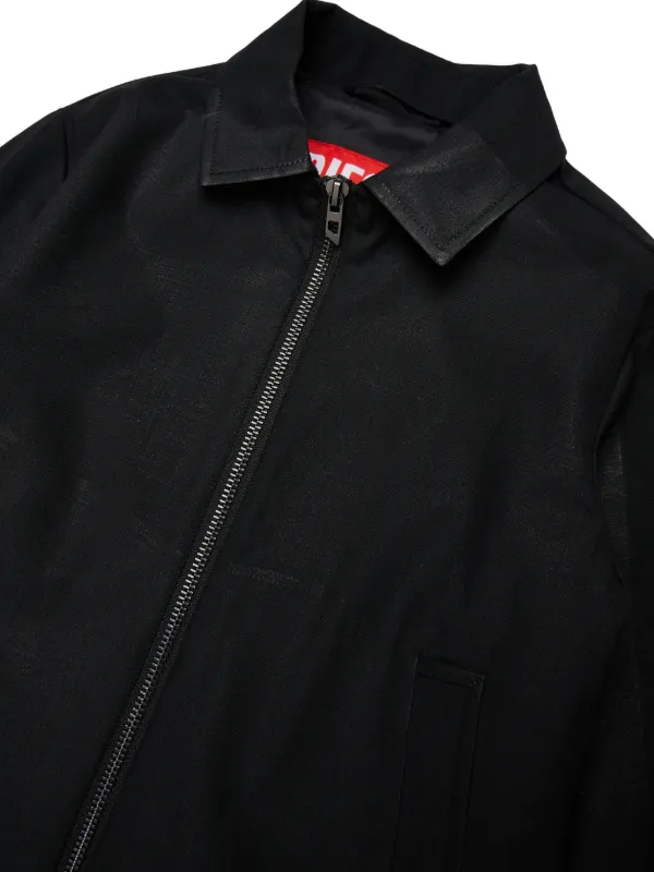 Diesel Kids ジップアップ ジャケット | ブラック | FARFETCH JP