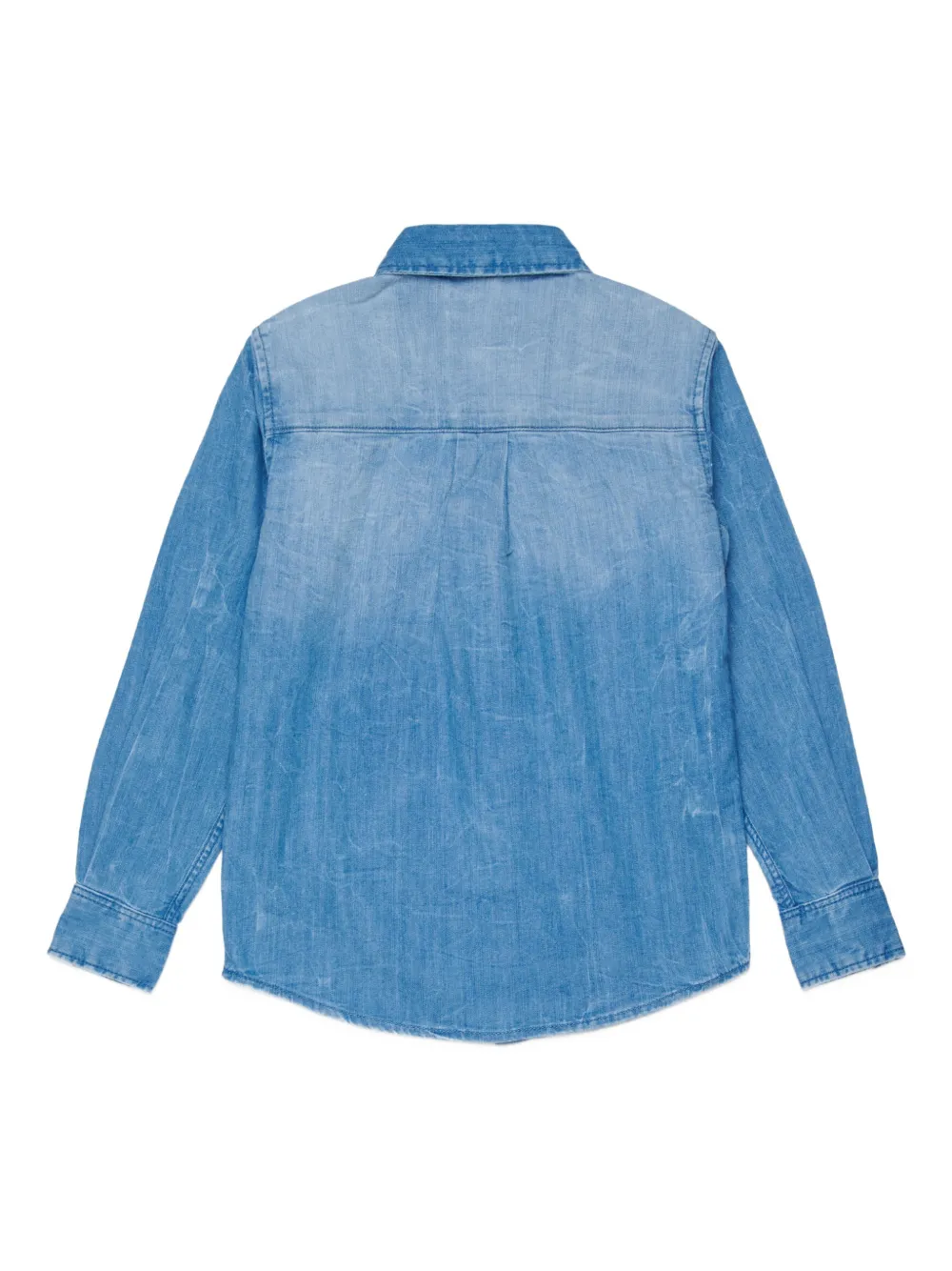  Dsquared2 Kids Buttoned Maple Leaf Shirt - Blue 