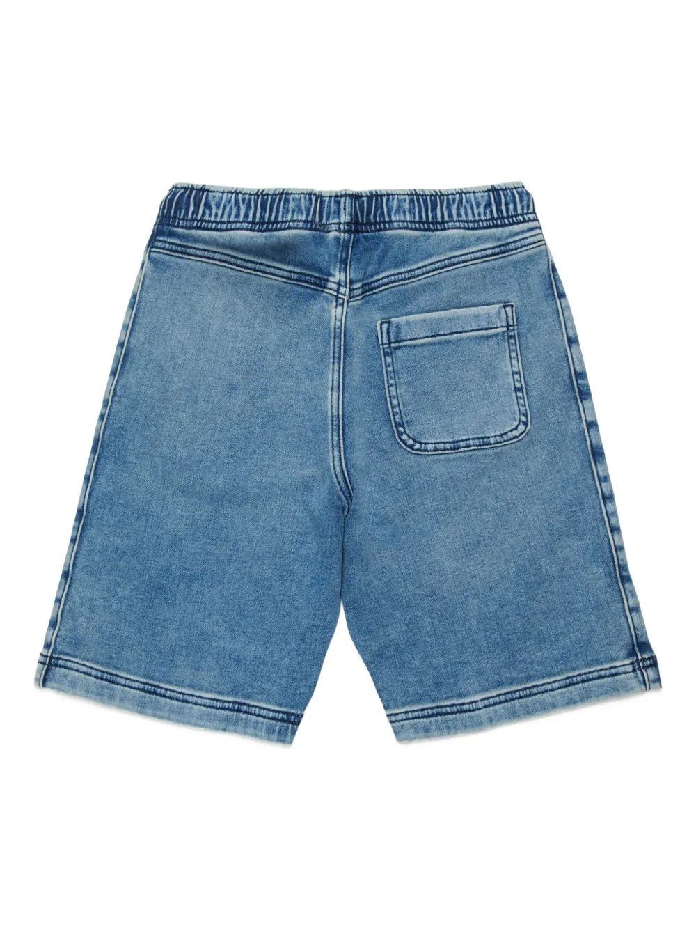 D-Axor Drawstring Embroidered Logo Denim Shorts