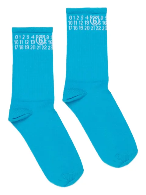 MM6 Maison Margiela Kids Gerippte Socken
