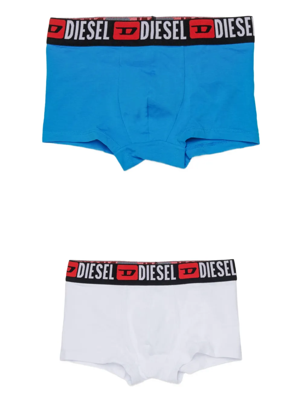 Diesel Kids logo-waistband boxer (set of three) - Blau