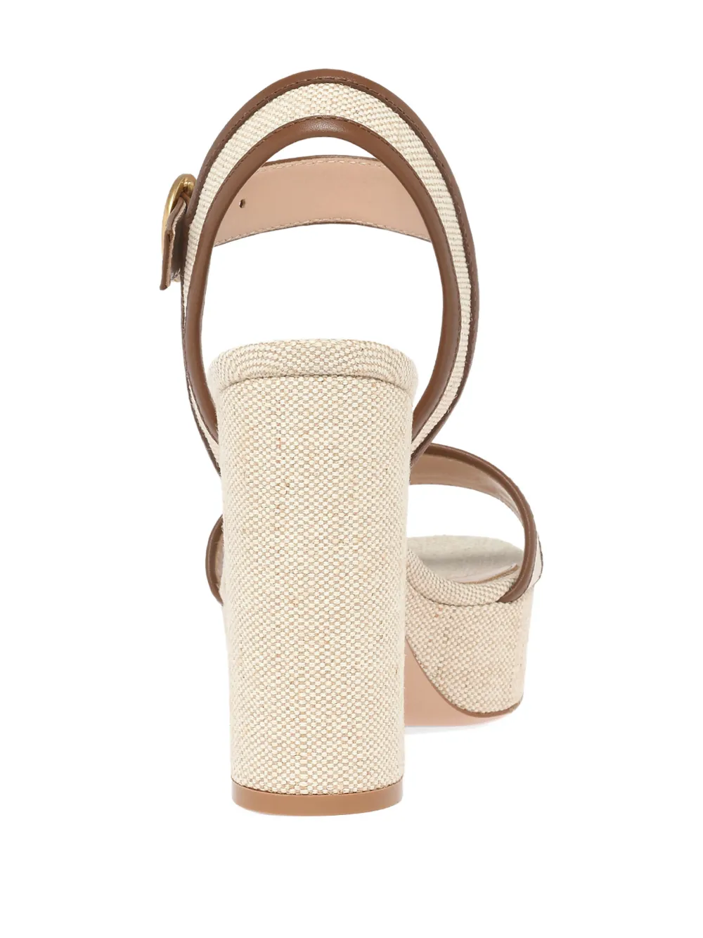 Gianvito Rossi Milos sandalen met plateauzool Beige