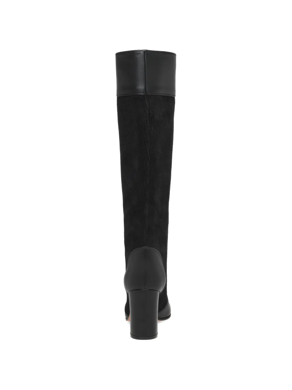 Gianvito Rossi sheffield panelled knee-high boots Zwart