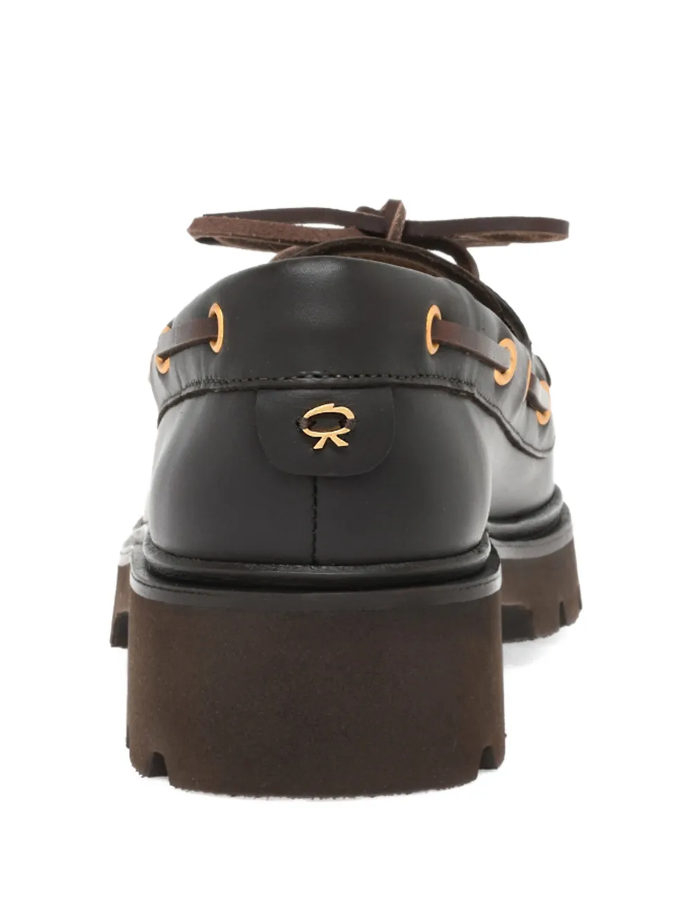 Gianvito Rossi Olone loafers met veters Bruin