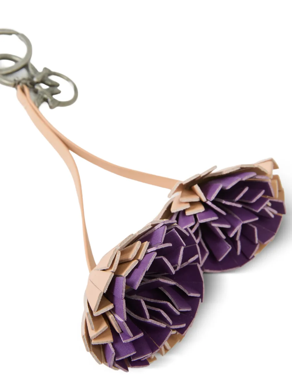  Pinko Tassel Charm Keyring - Neutrals 
