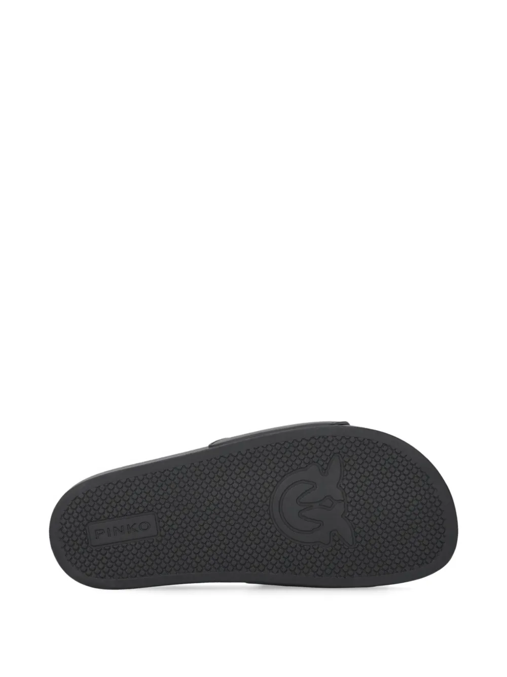PINKO Slippers met logo-reliëf Zwart
