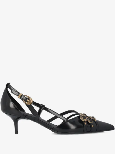 PINKO pumps with straps and jewel studs