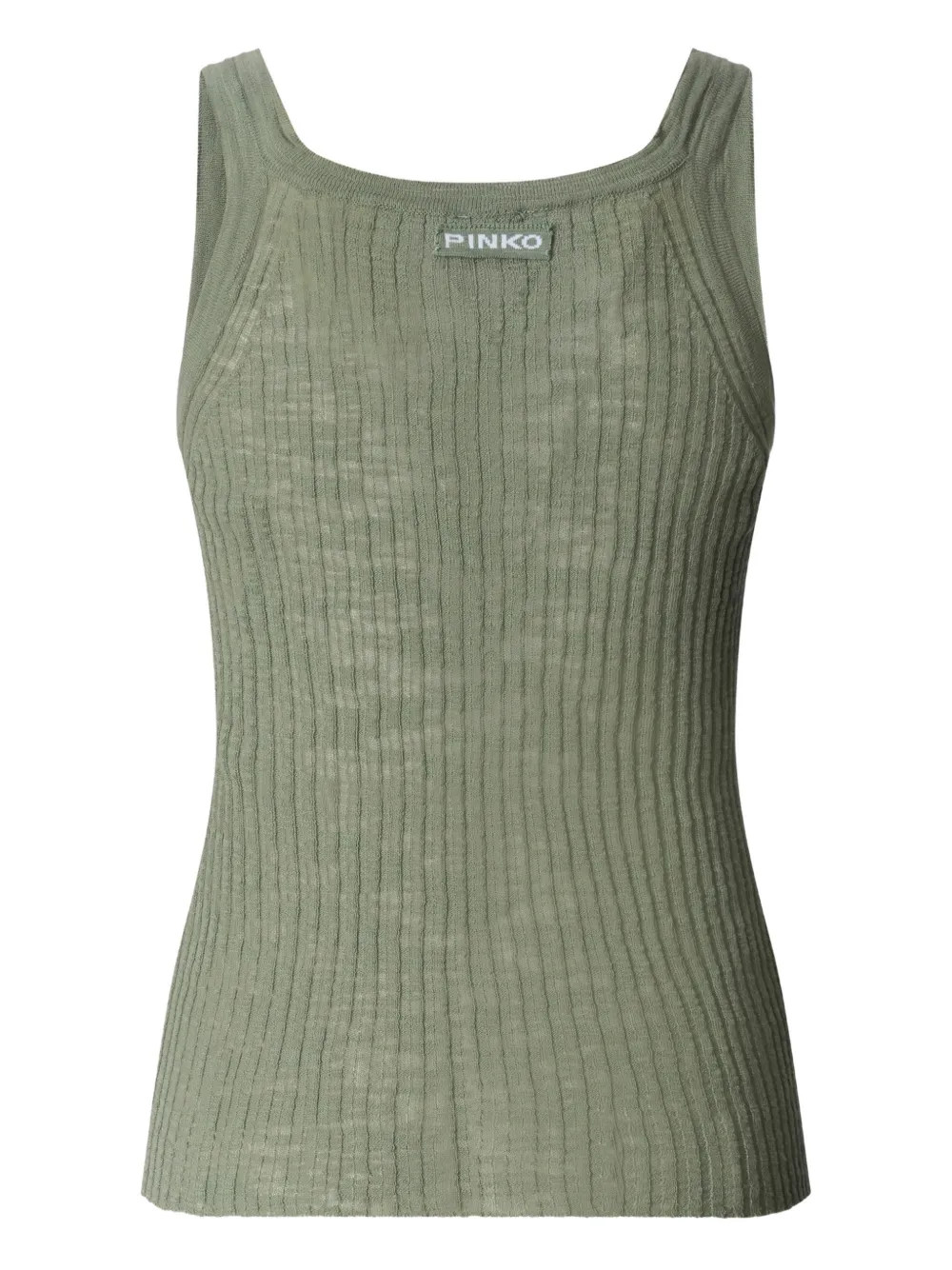  Pinko Ribbed Tank Top - Green 