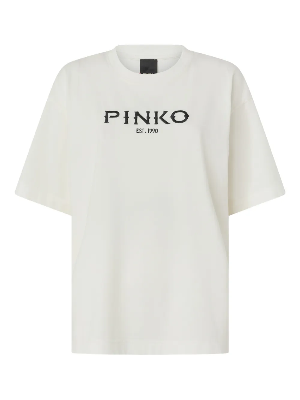 PINKO T-Shirt mit Cowboystiefel-Print - Nude