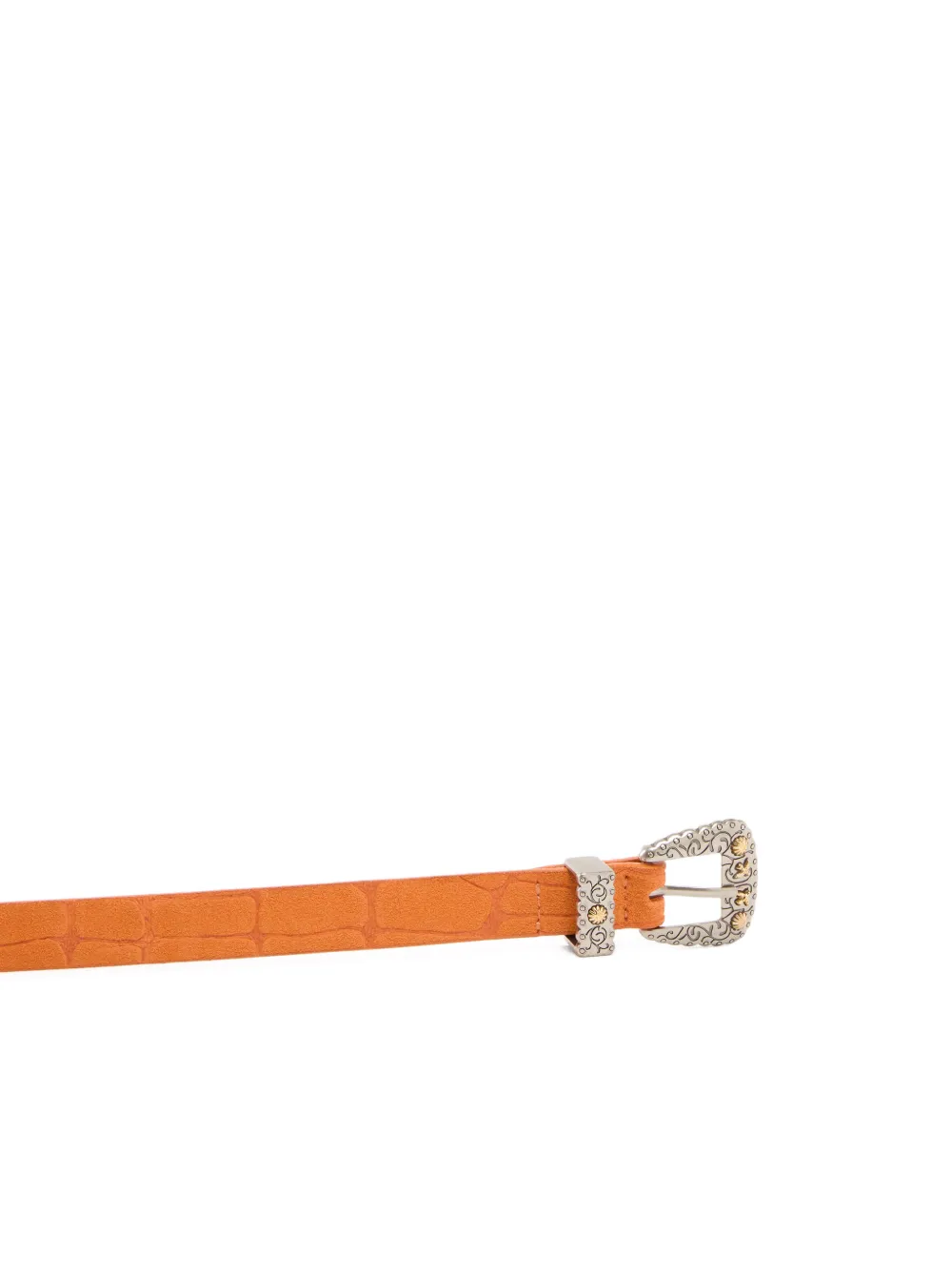PINKO Gespriem met krokodillen-reliëf Oranje