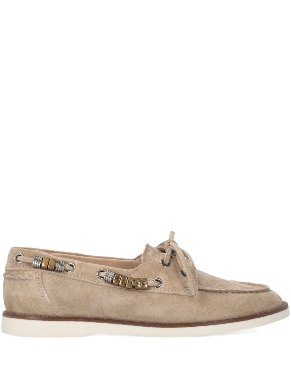 PINKO Suède loafers Beige