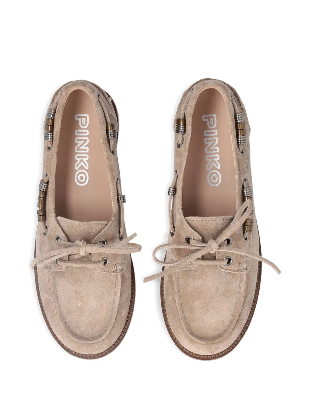 PINKO Suède loafers Beige