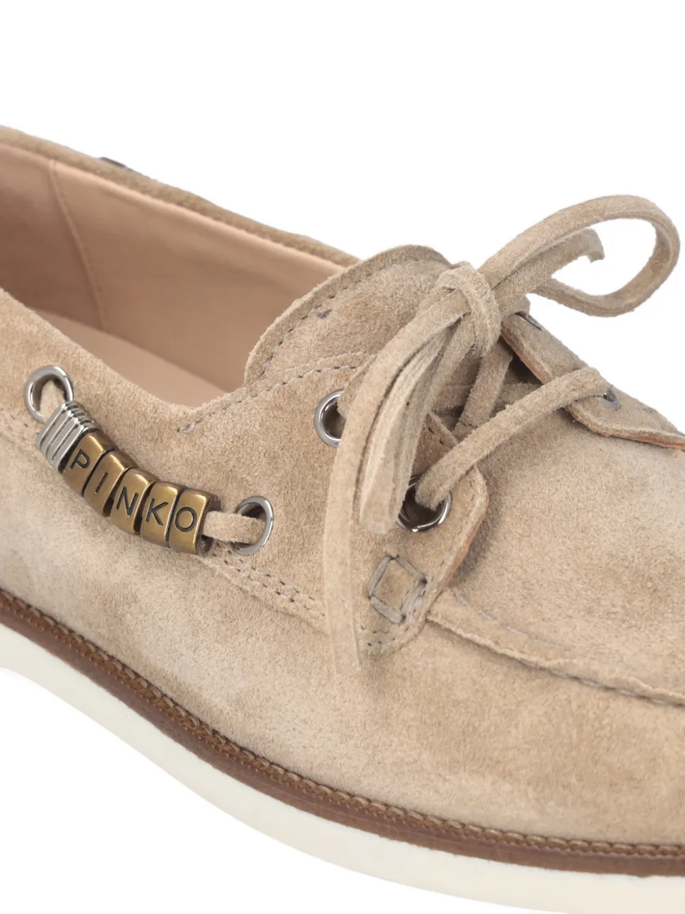 PINKO Suède loafers Beige