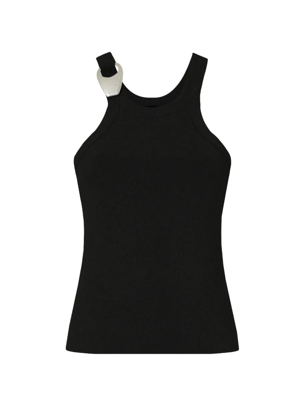 PINKO ring-detail sleeveless top - Nero