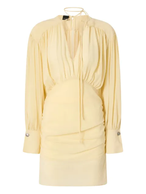 PINKO gathered V-neck dress