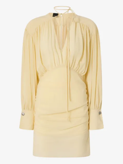 PINKO mini dress with long-sleeves and draping