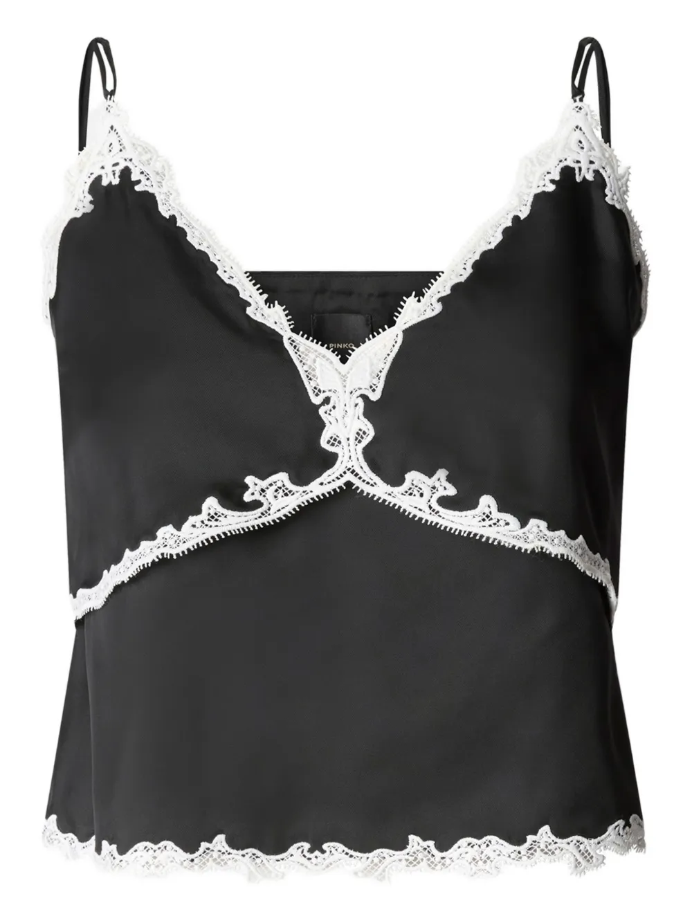 PINKO Canotta in pizzo - Nero