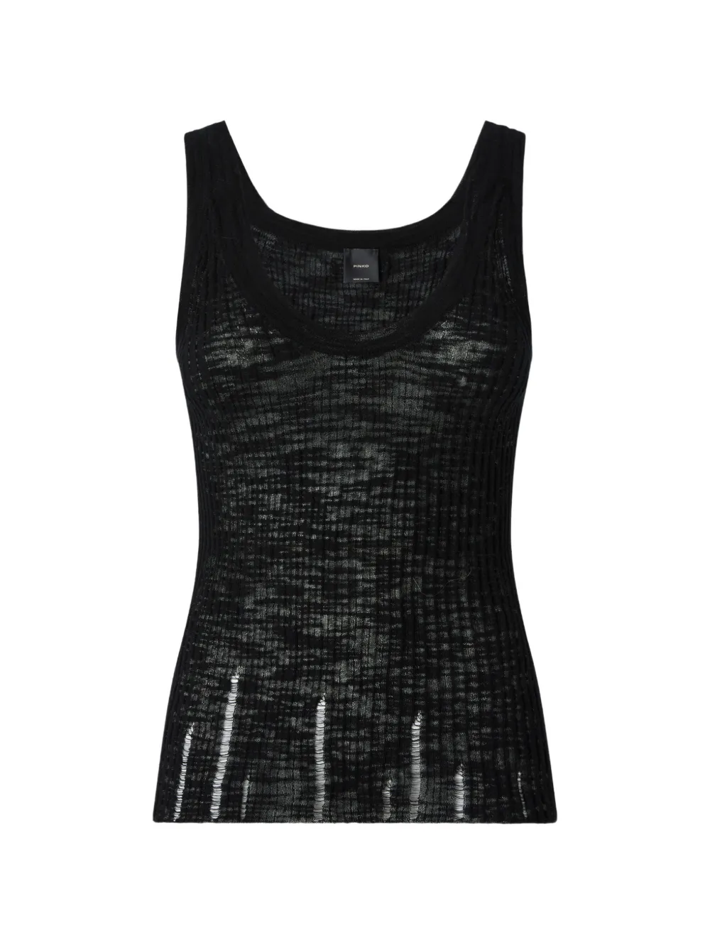 PINKO ribbed top - Nero