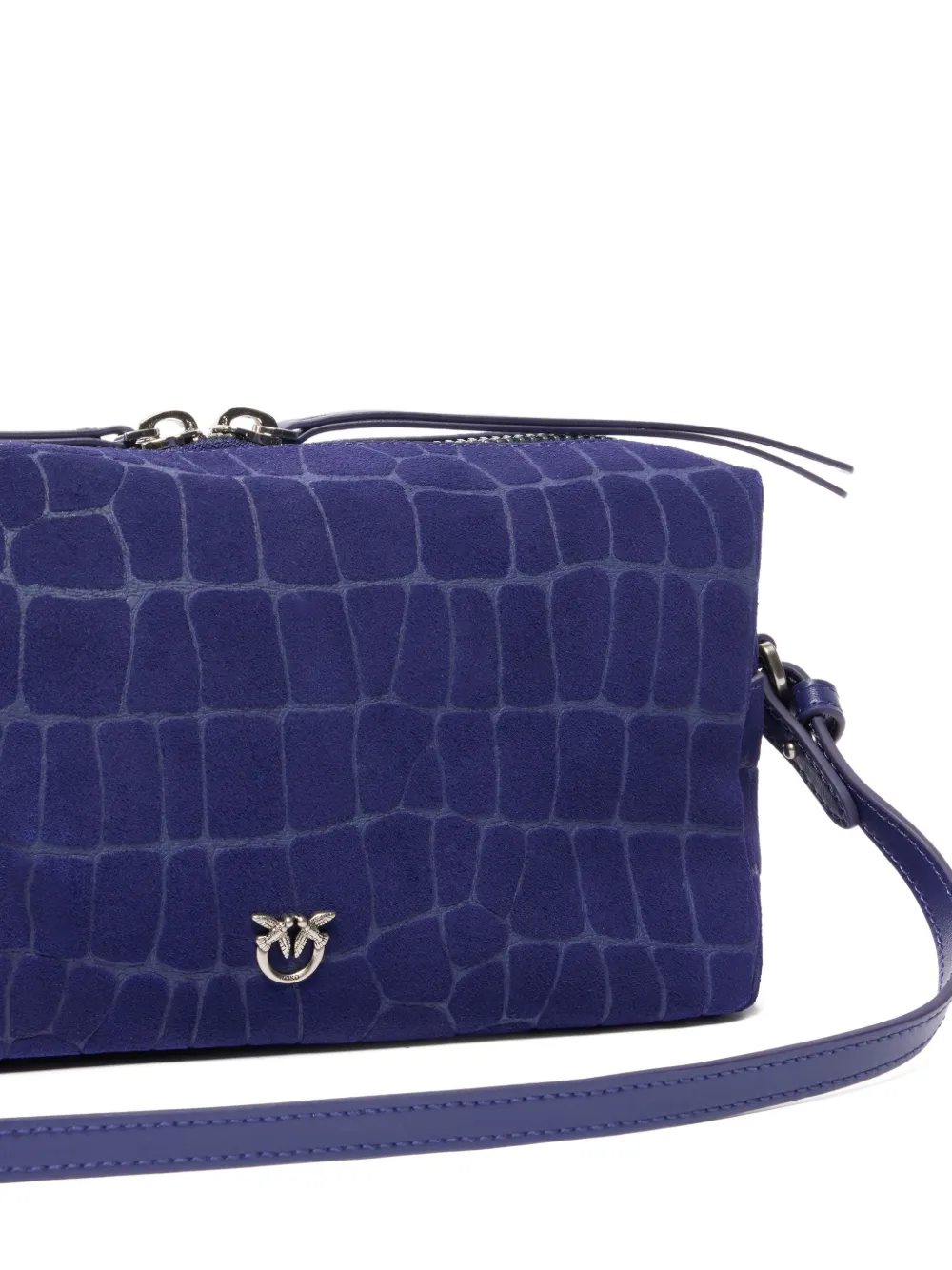 Embossed Logo Shoulder Bag
