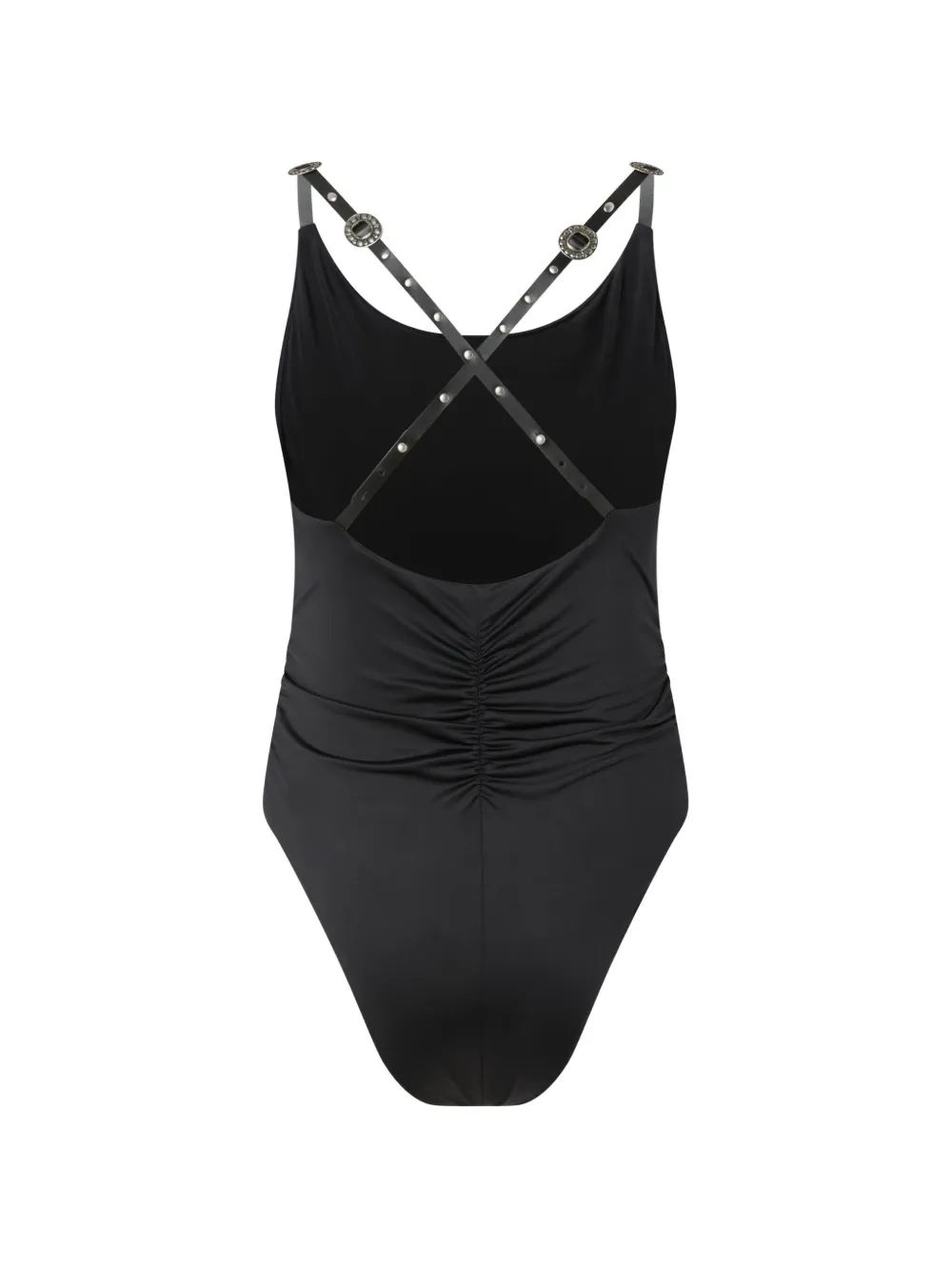 PINKO Body met ringdetail en bandjes Zwart