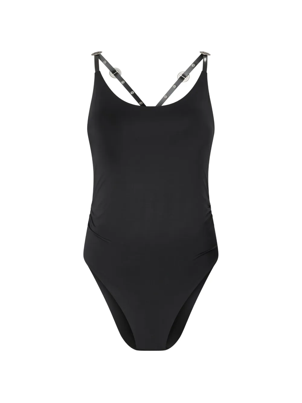 PINKO Body met ringdetail en bandjes Zwart