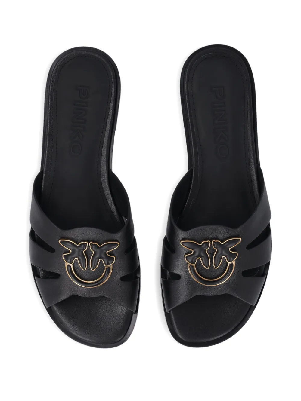 PINKO Love Birds sandalen met uitgesneden details Zwart