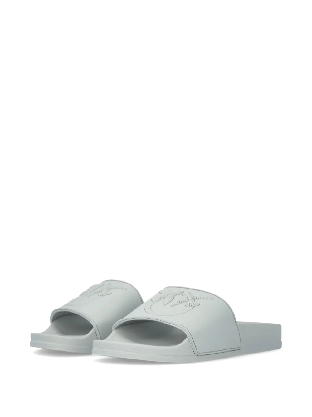 PINKO Slippers met logoplakkaat Groen
