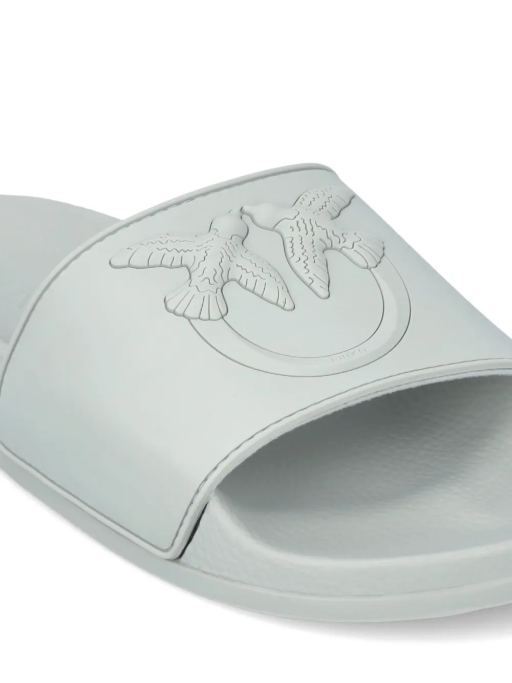 PINKO Slippers met logoplakkaat Groen