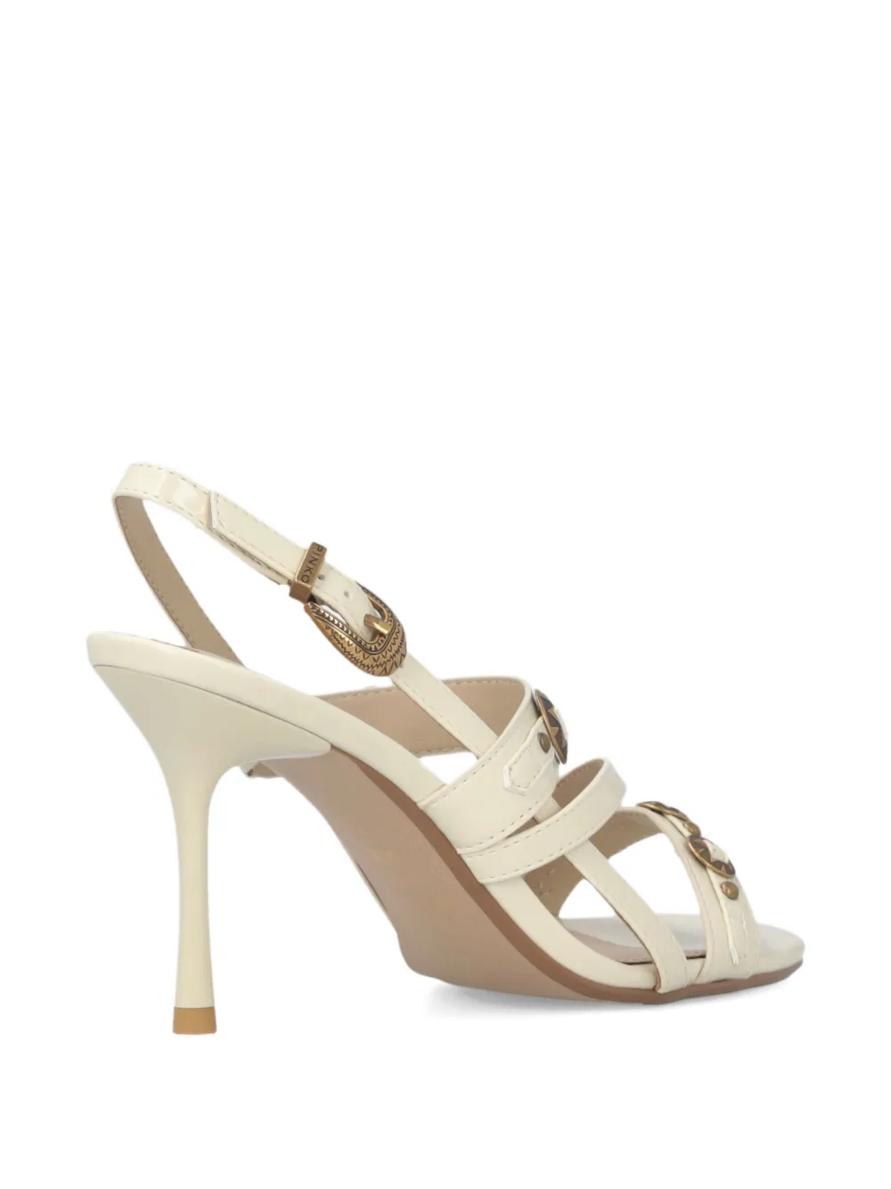 PINKO Sandalen met bandjes en studs Beige