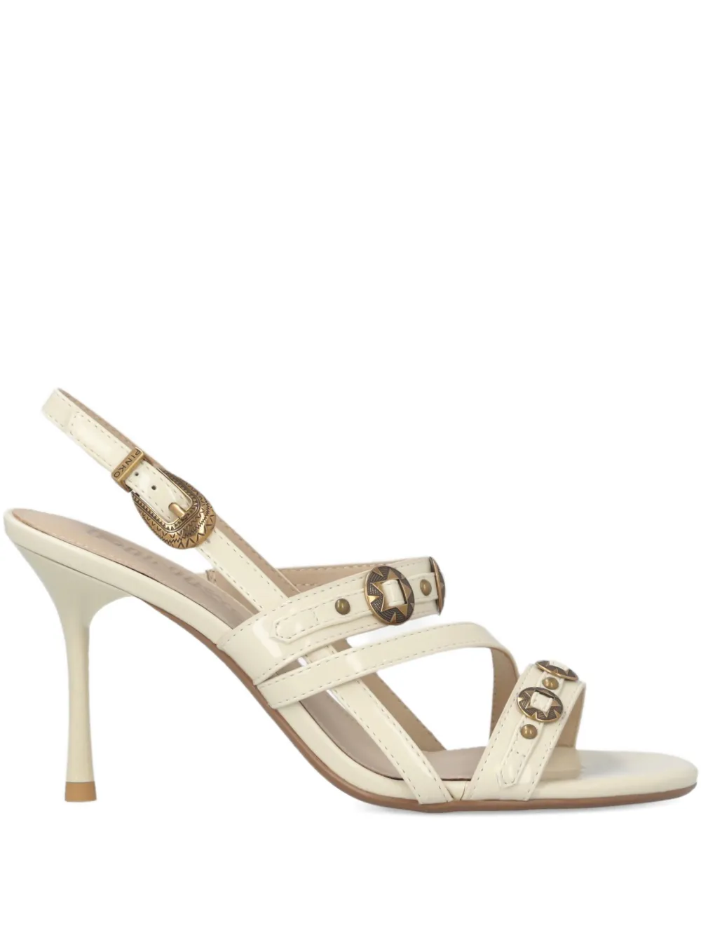 PINKO Sandalen met bandjes en studs Beige