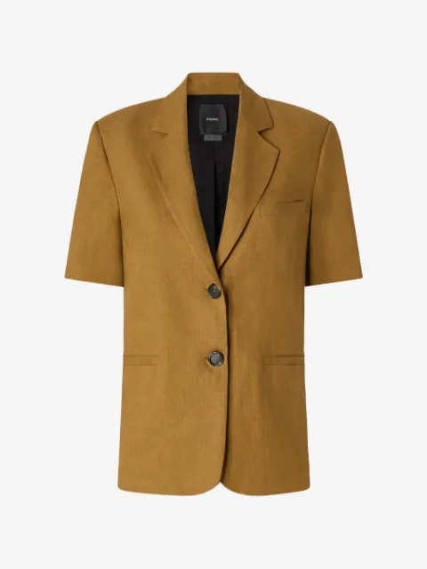 PINKO short-sleeved linen jacket