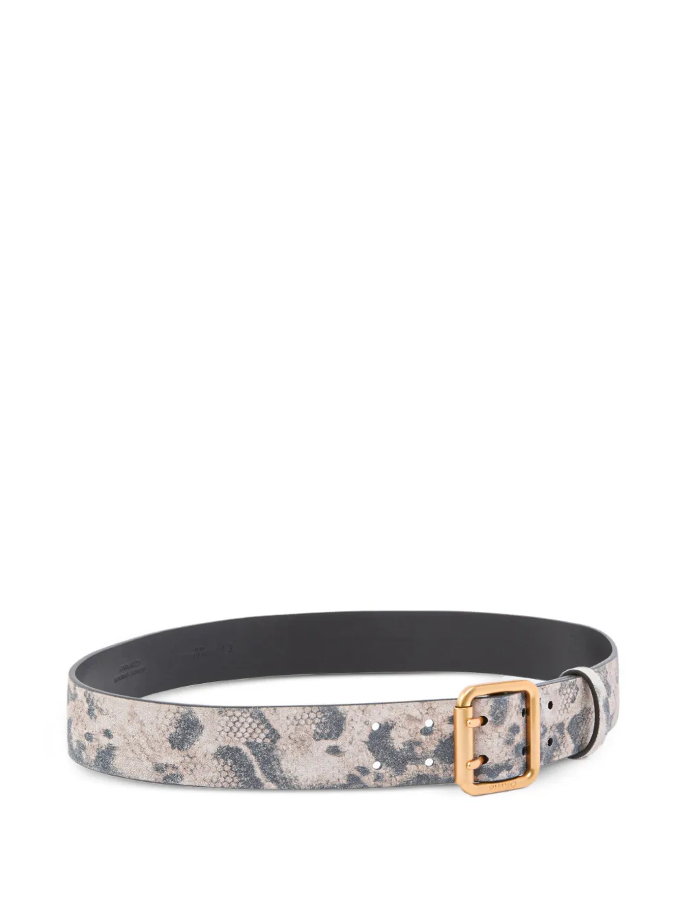 PINKO Riem met python print 4 cm Beige