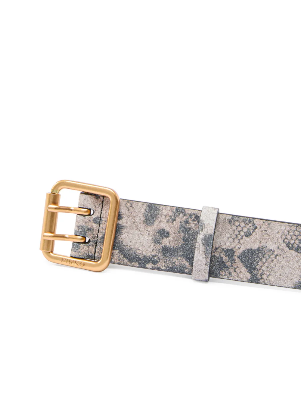 PINKO Riem met python print 4 cm Beige