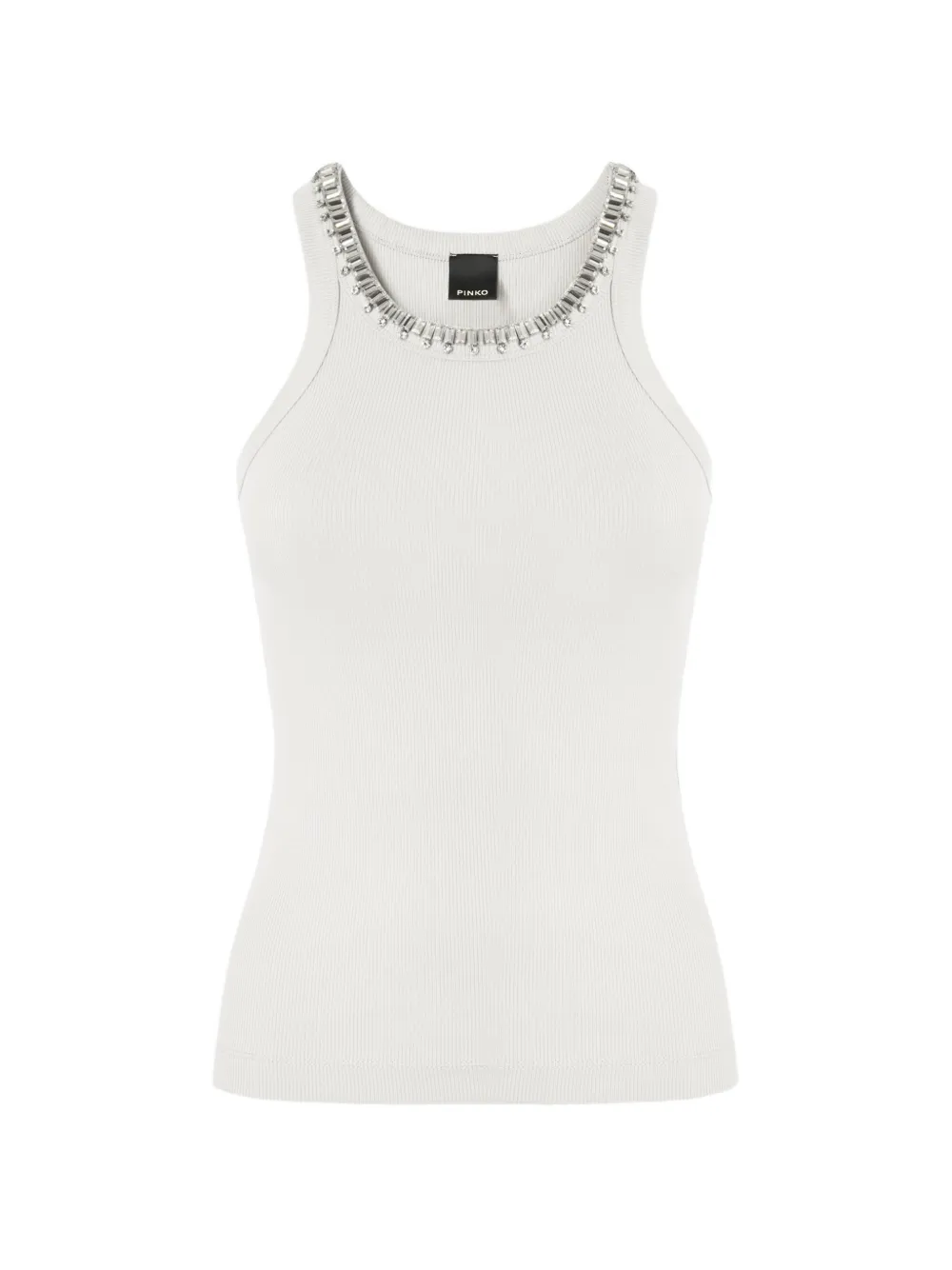 PINKO stud-embellished tank top - Bianco