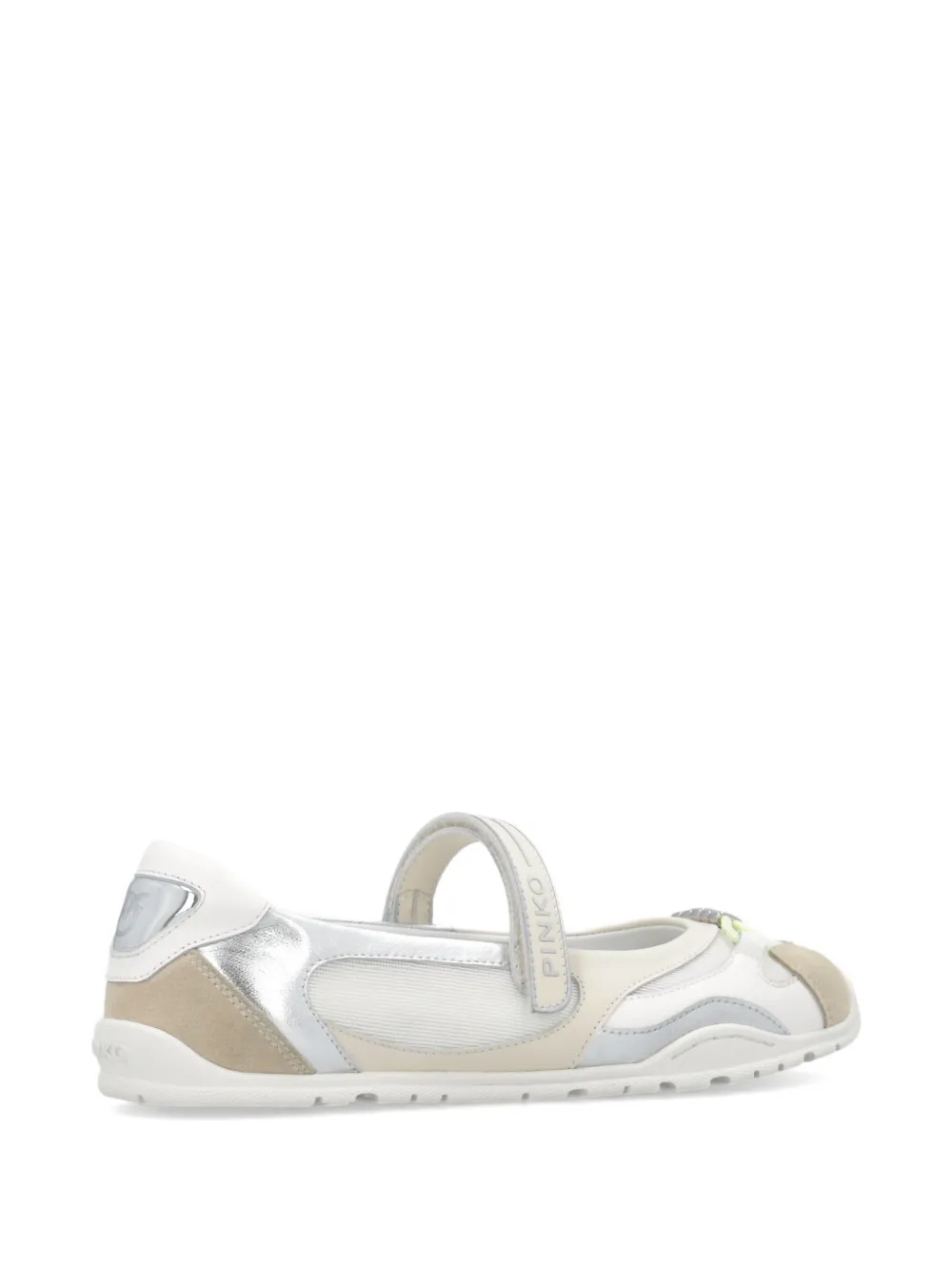 PINKO Sneakers met klittenband en logodetail Beige