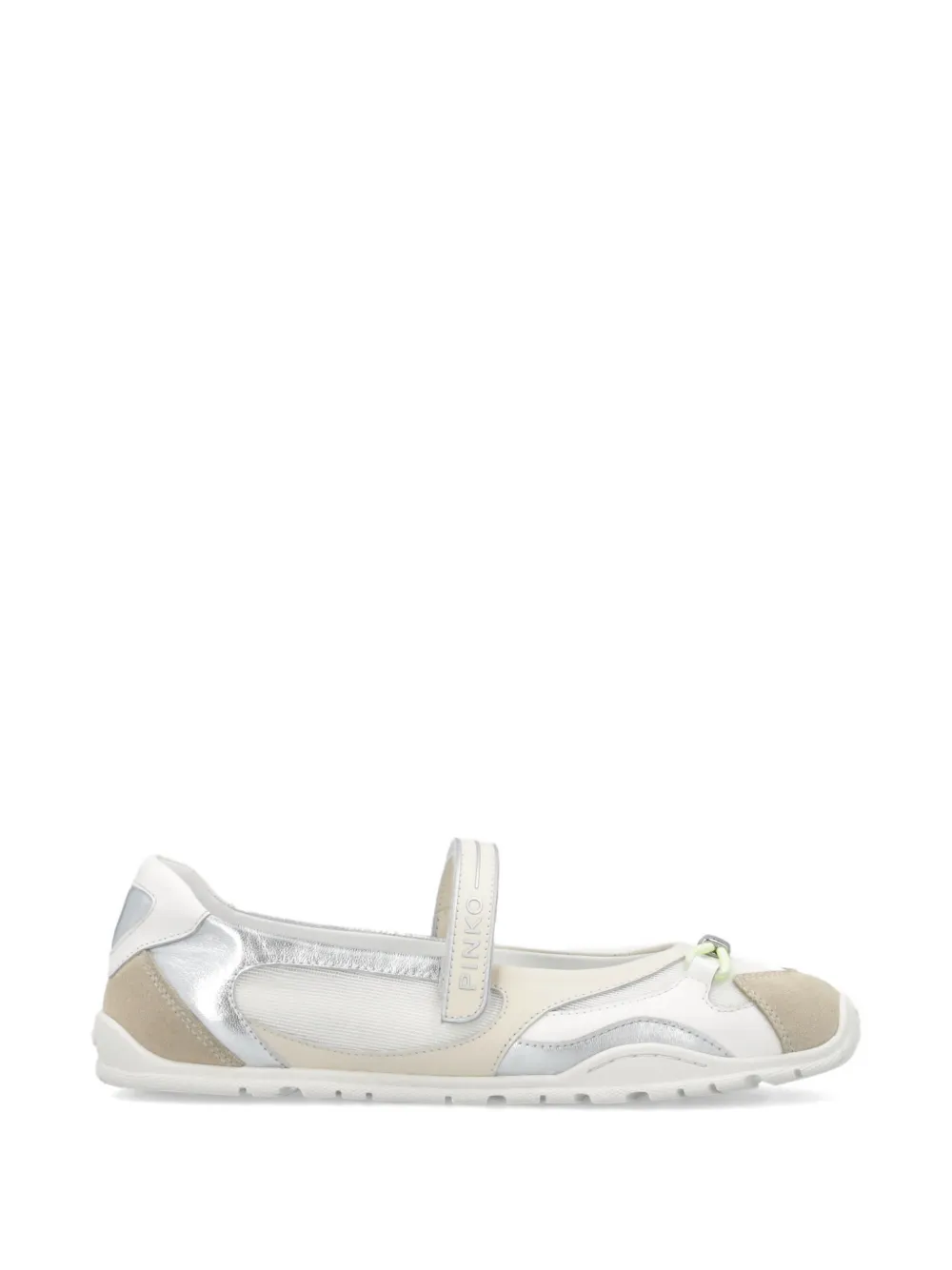 PINKO Sneakers met klittenband en logodetail Beige