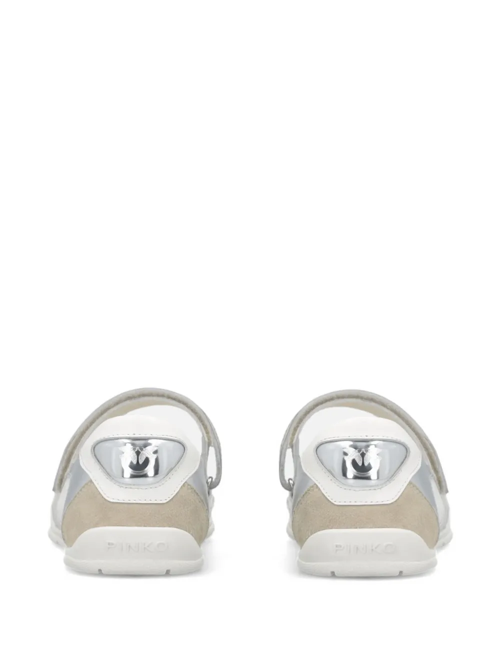 PINKO Sneakers met klittenband en logodetail Beige