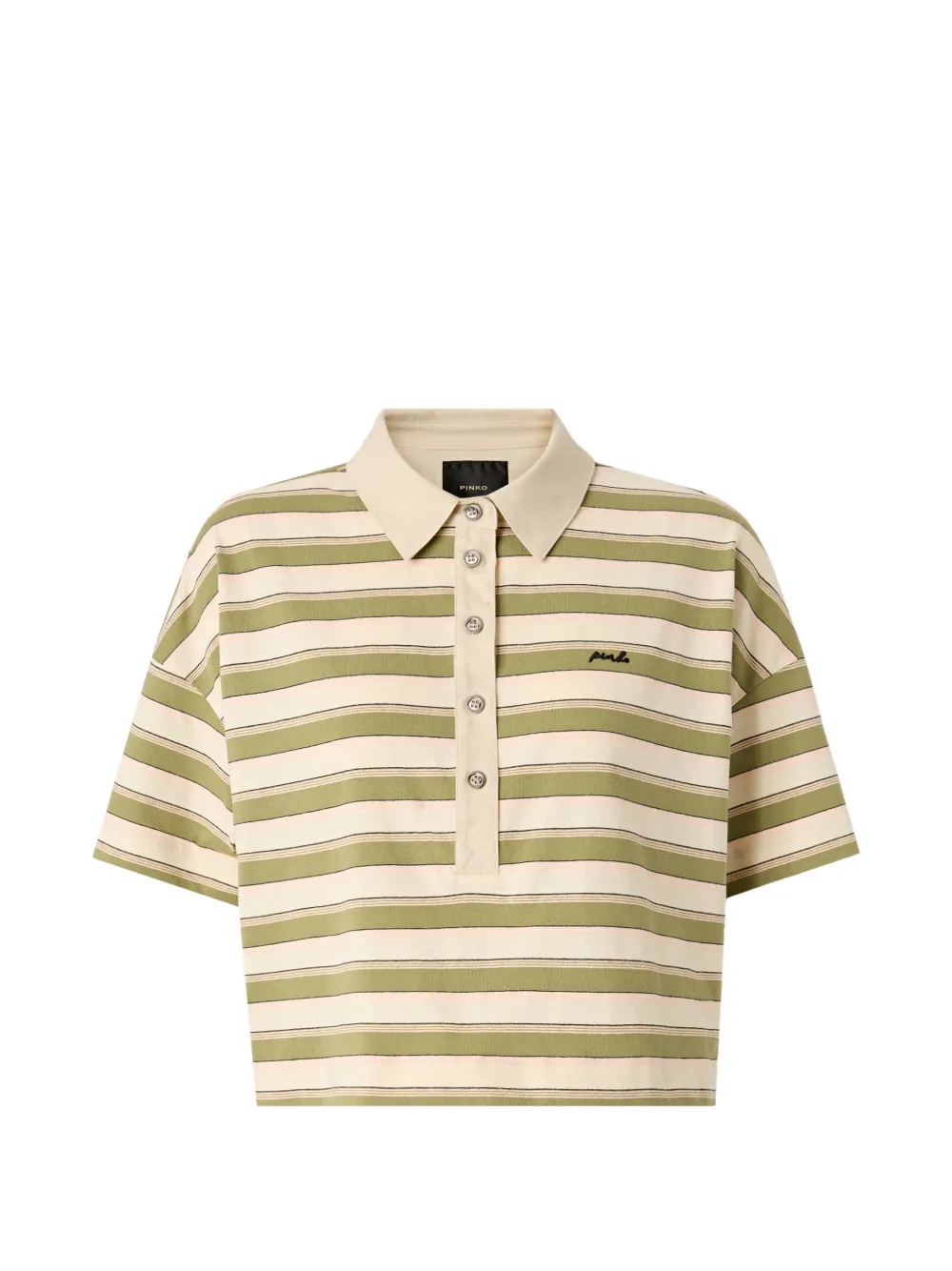 PINKO striped polo shirt - Bianco