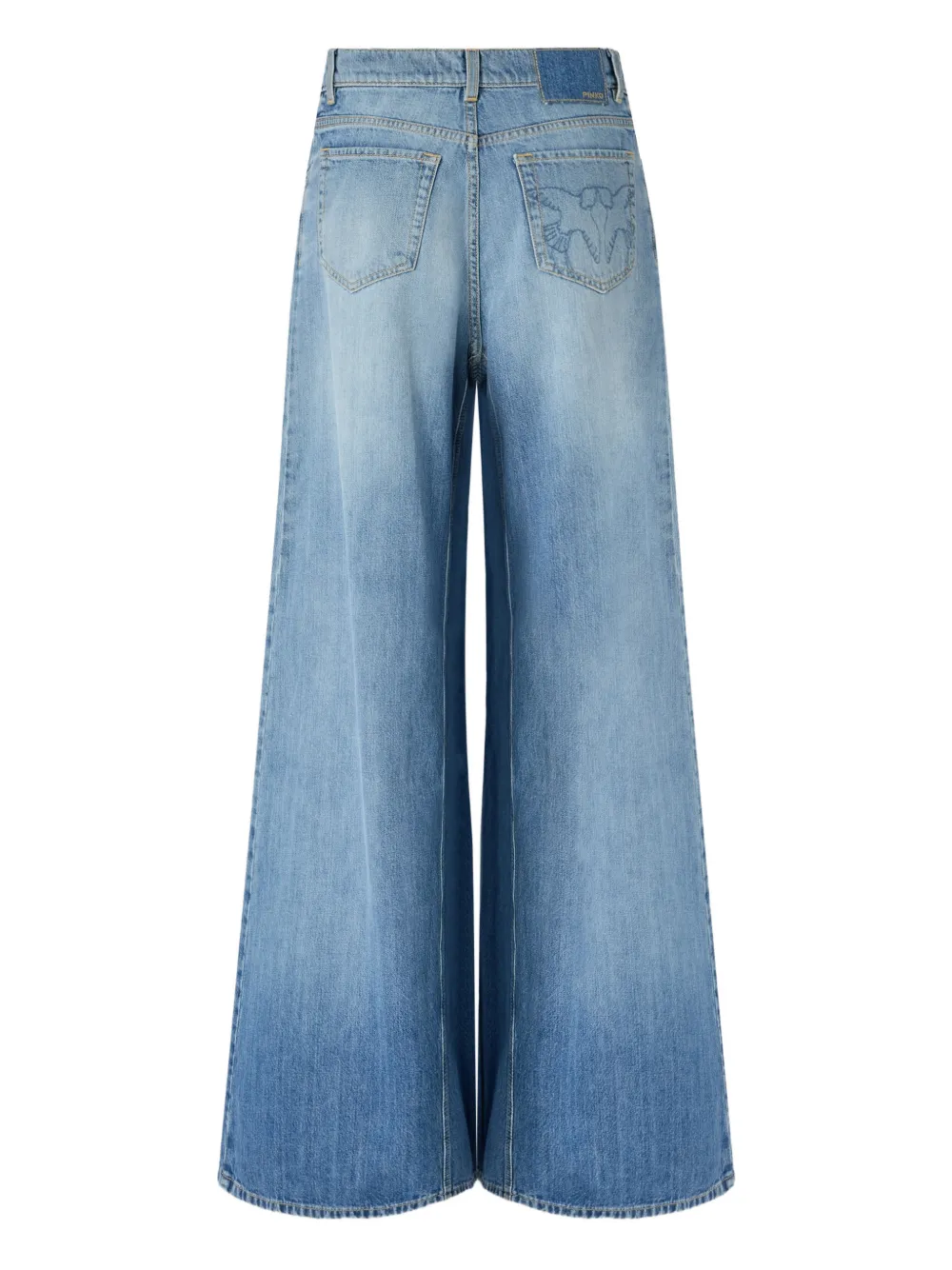 PINKO Jeans met geborduurde zak - Blauw