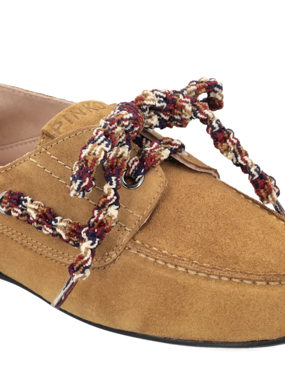 PINKO Loafers met gevlochten strik Bruin