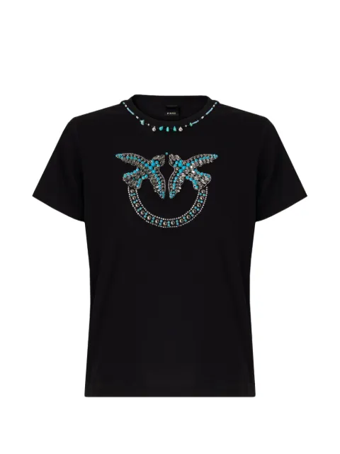 PINKO T-Shirt mit Perlen