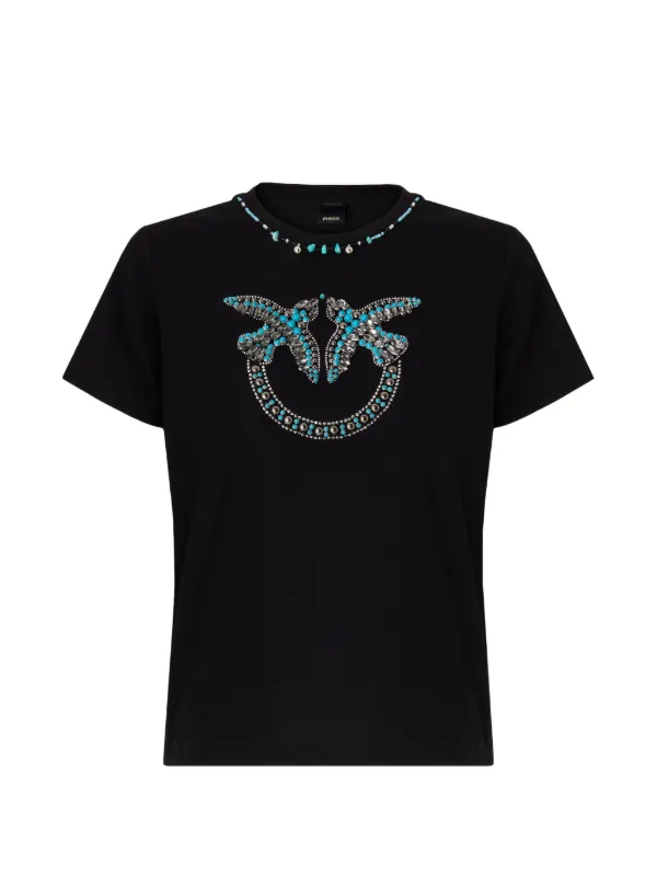 PINKO ビーズ Tシャツ | ブラック | FARFETCH JP