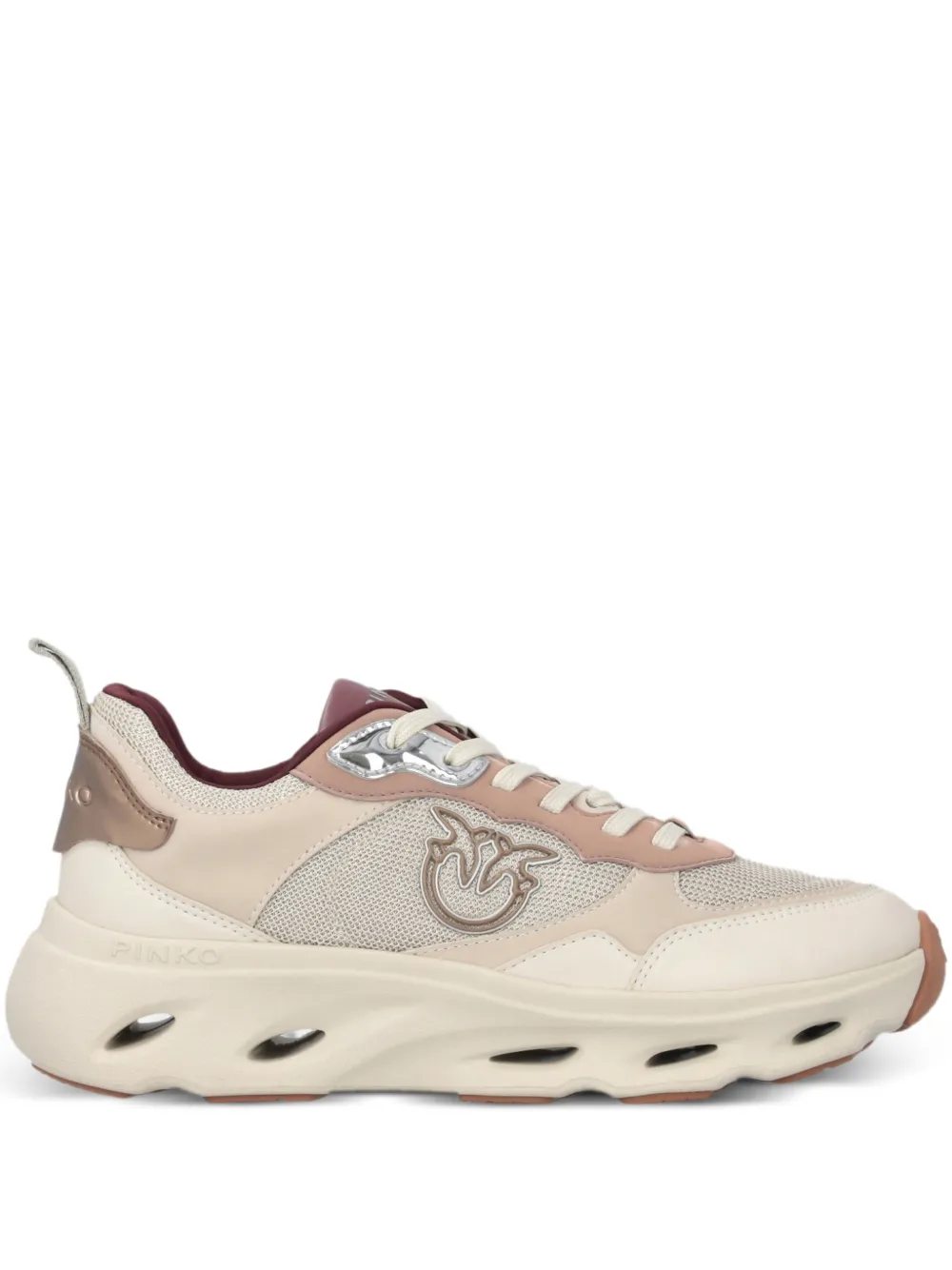 PINKO Sneakers mit Logo-Applikation - Nude